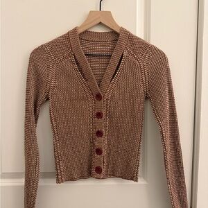 3.1 Philip Lim Brown Button-Up Women's Cardigan S